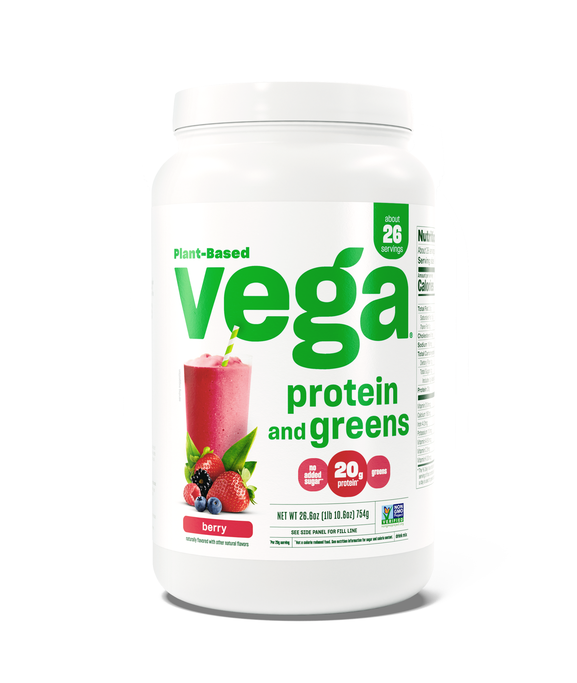 Vega Protein & Greens Large Berry Tub