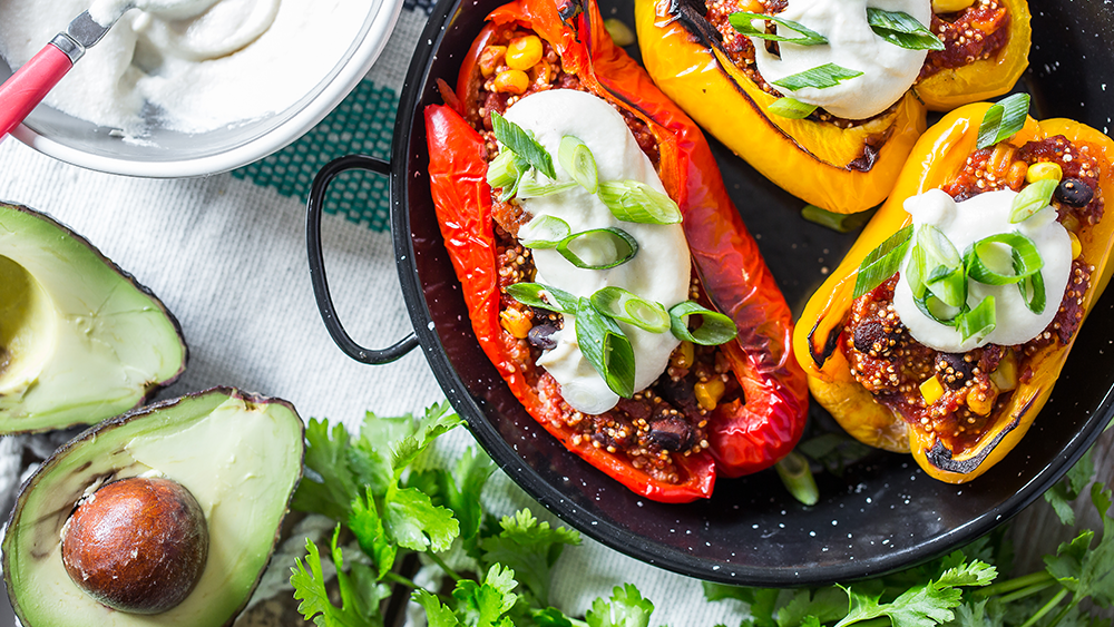 Slow Cooker Southwest Stuffed Peppers
