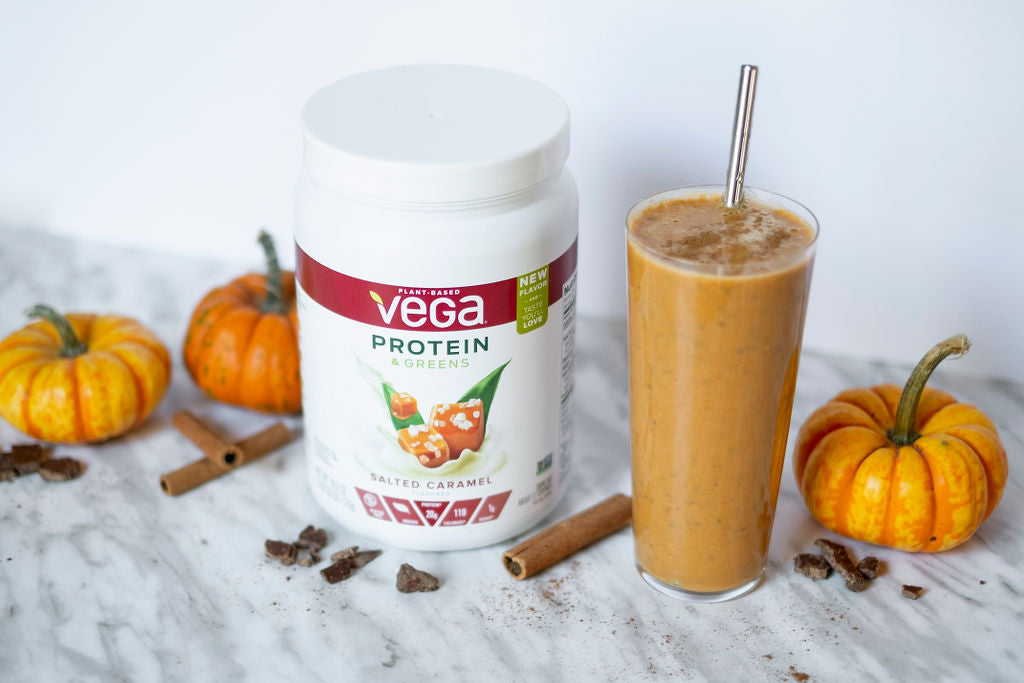 Pumpkin Smoothie with Salted Caramel