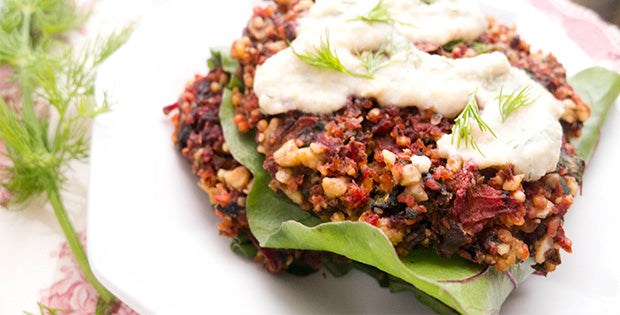 Beet Walnut Burger