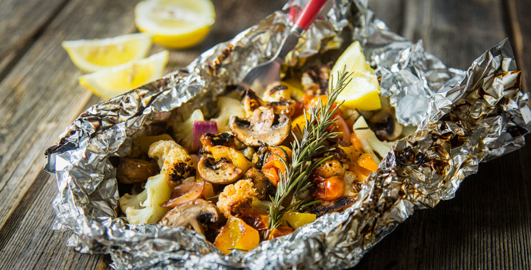 Grilled Veggies & Stone Fruit Camping Recipe
