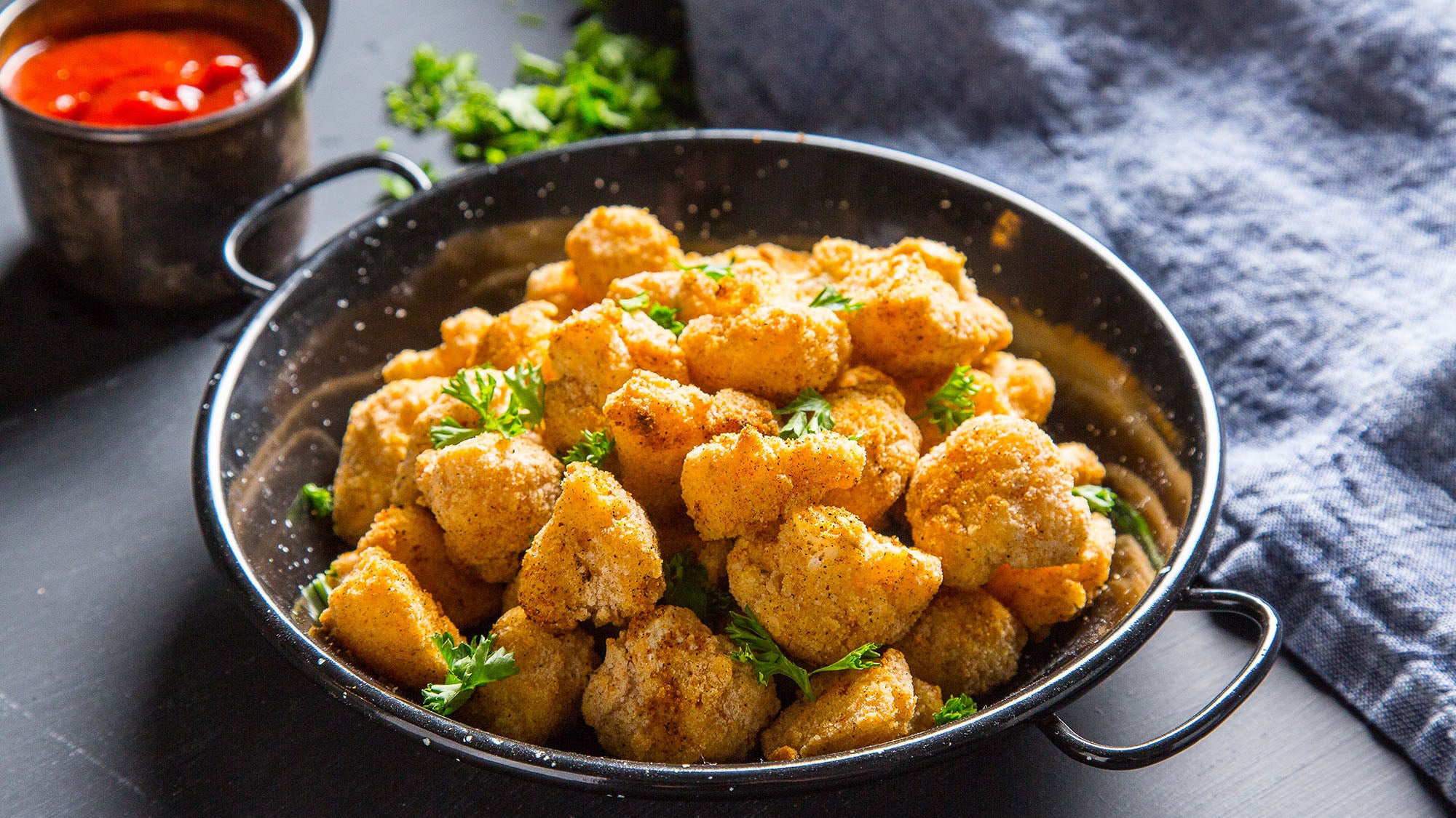 Cauliflower Popcorn Chicken