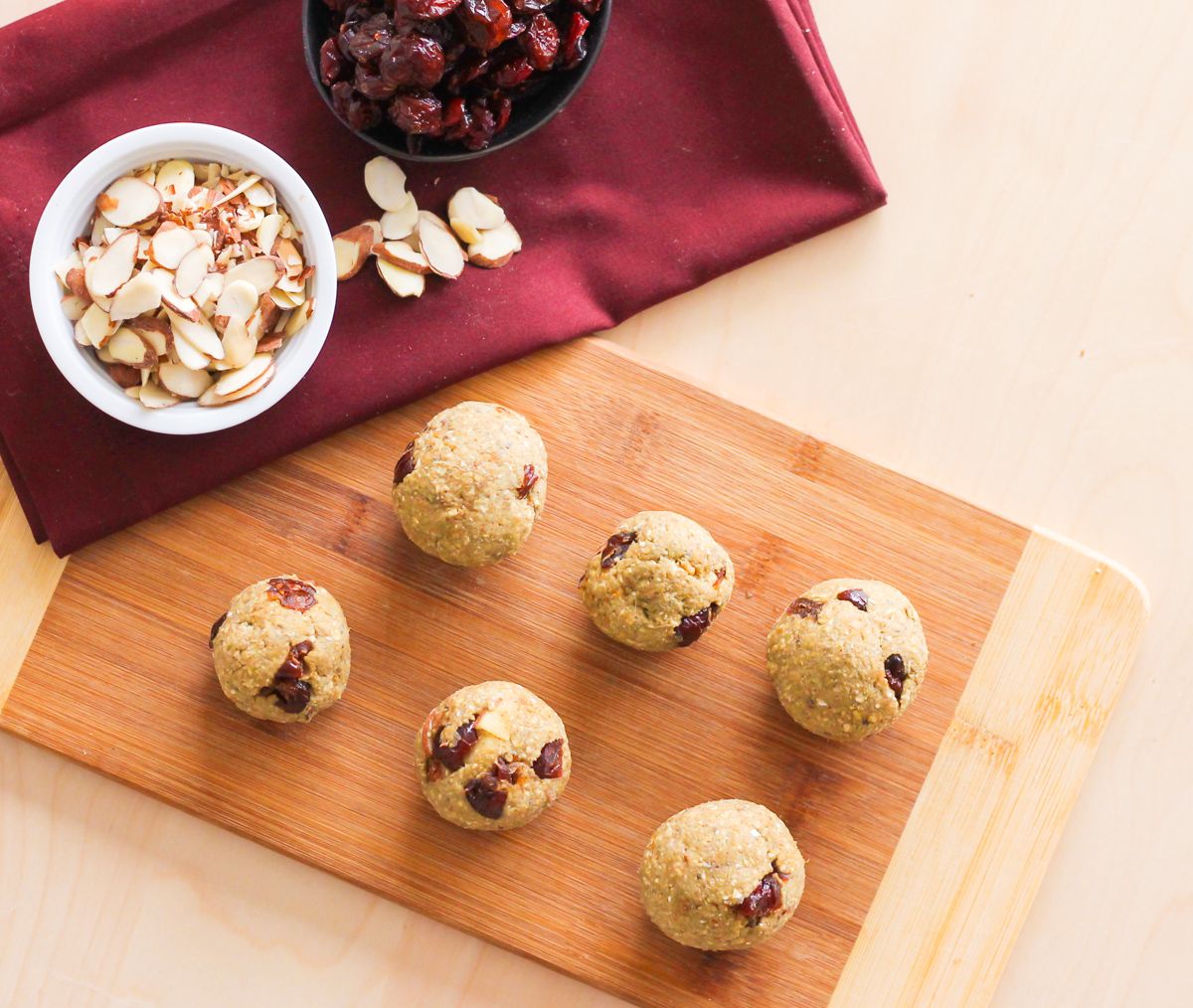 Cranberry Almond Energy Bites