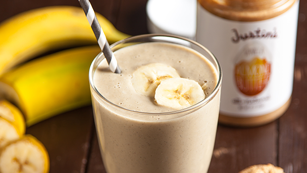 Almond Butter, Banana Smoothie