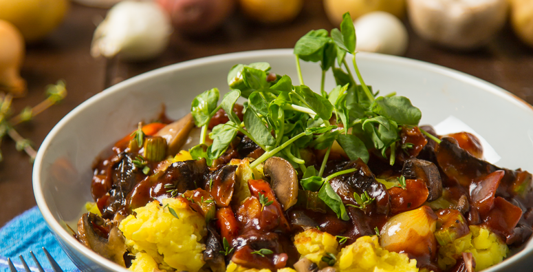 Mushroom Bourguignon