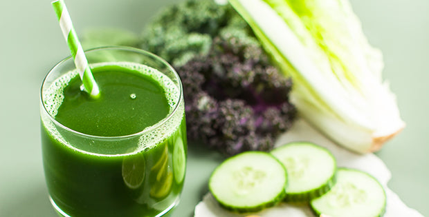 Easy Green Juice with Cucumber, Kale and Ginger