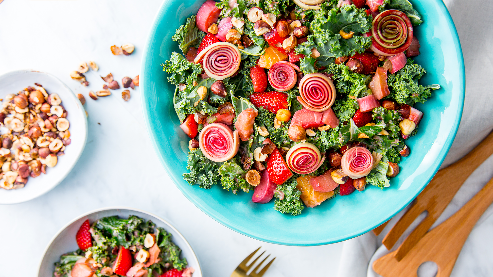 Summer Rhubarb Salad