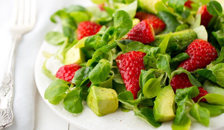 Strawberry Avocado Mâche Salad