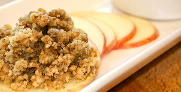 Apples with Cinnamon Crunch Topping