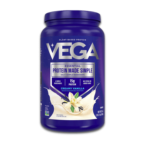 Vega® Protein Made Simple container featuring plant-based protein.