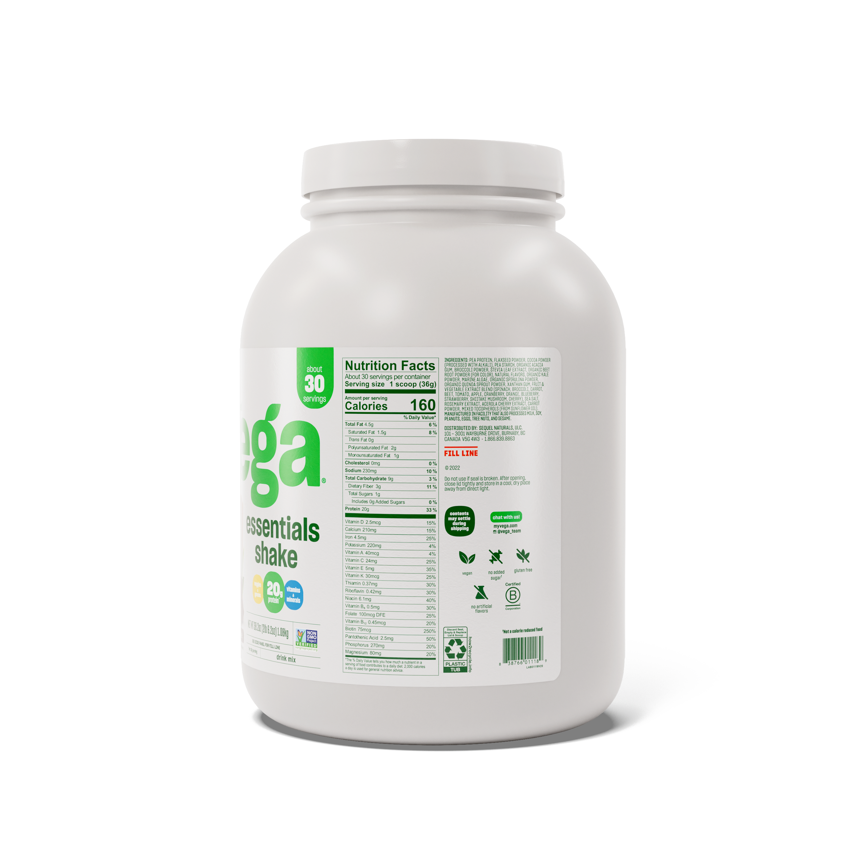 Vega® Essential Shake - Plant-Based Protein Powder