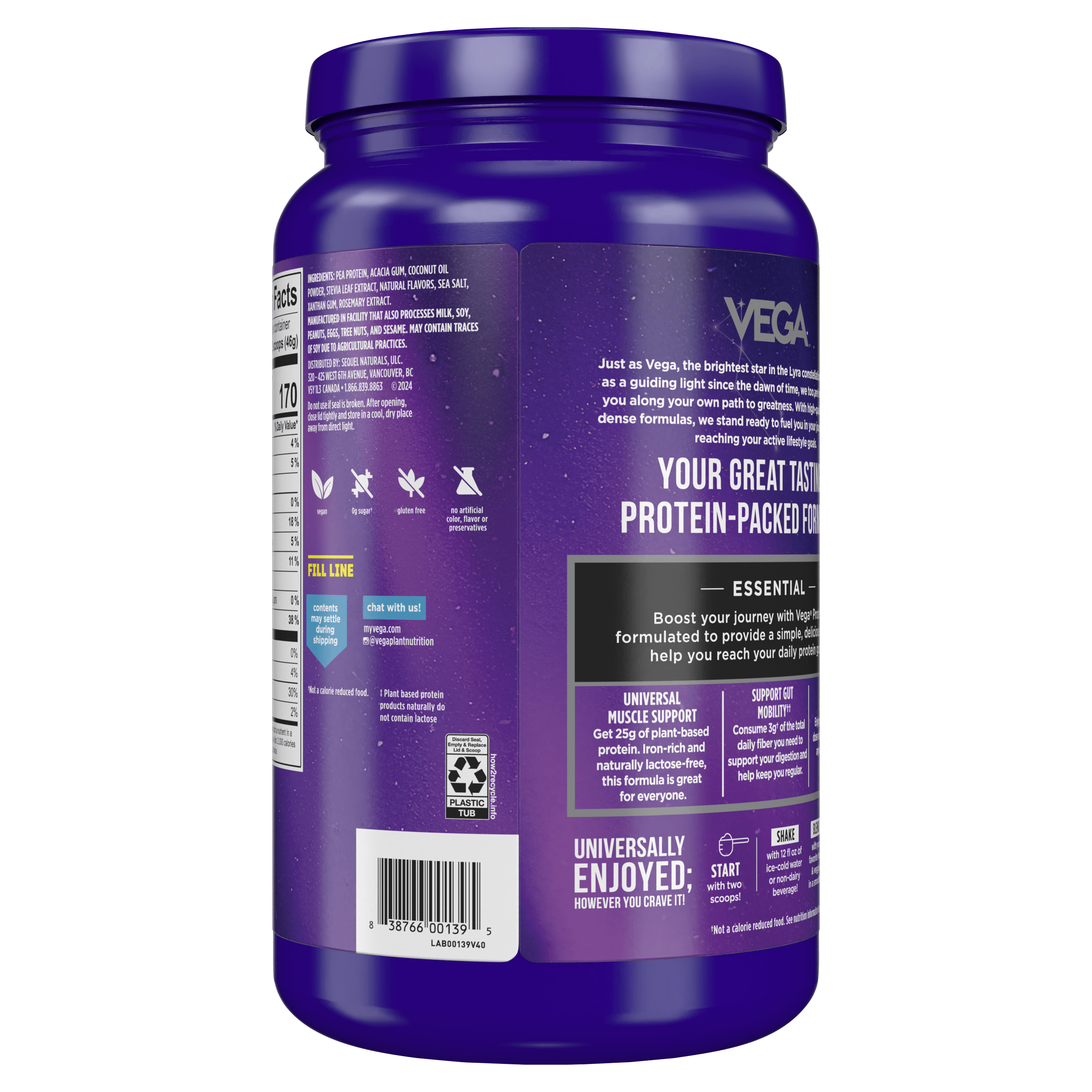 Vega® Essential Protein - Plant-Based Protein Powder