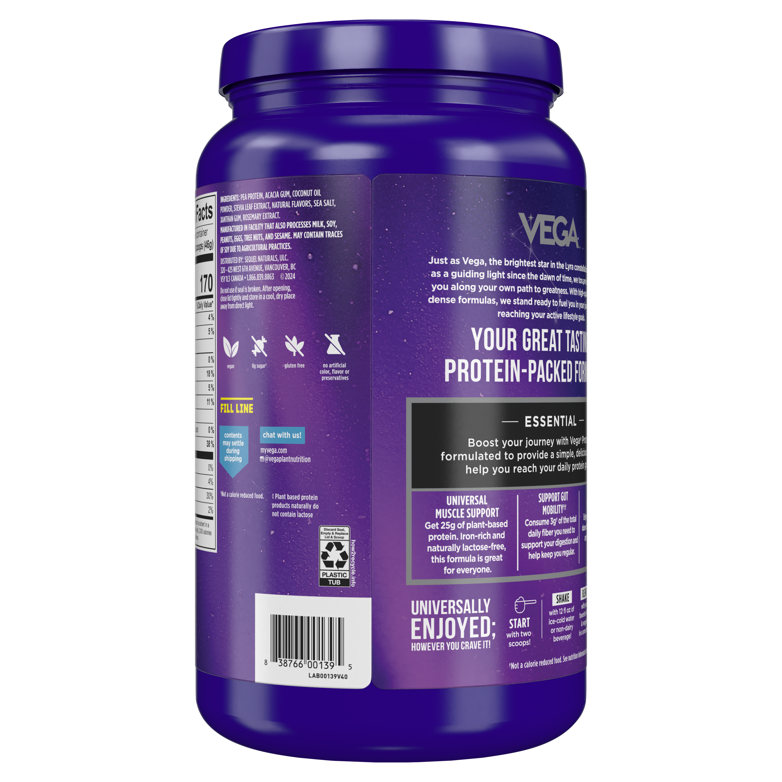 Vega® Essential Protein - Plant-Based Protein Powder