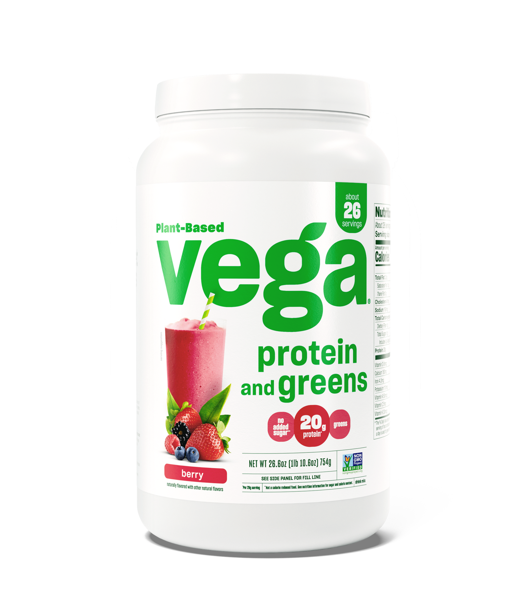 Vega Protein & Greens Large Berry Tub