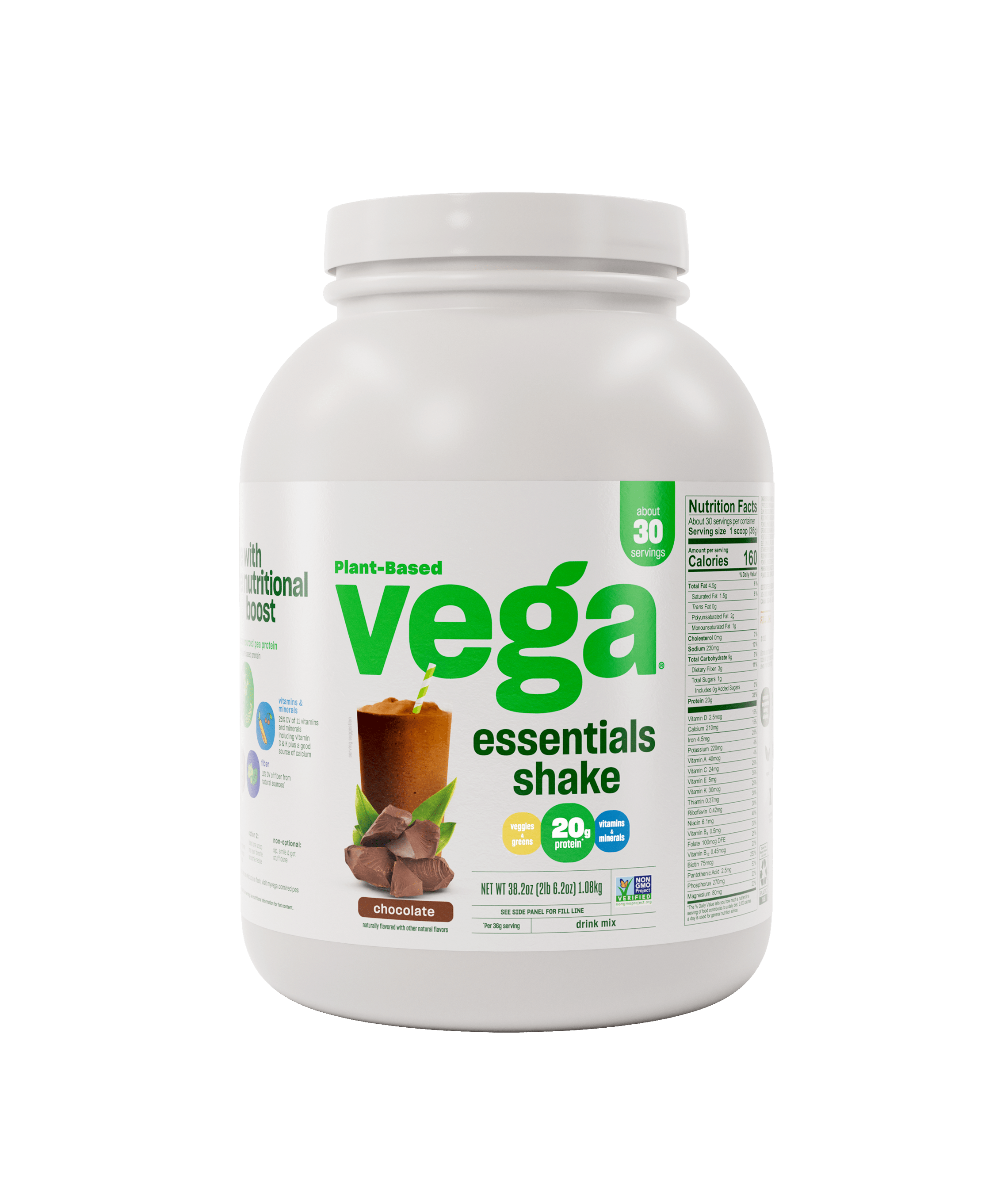 Vega Essentials XL Chocolate Tub