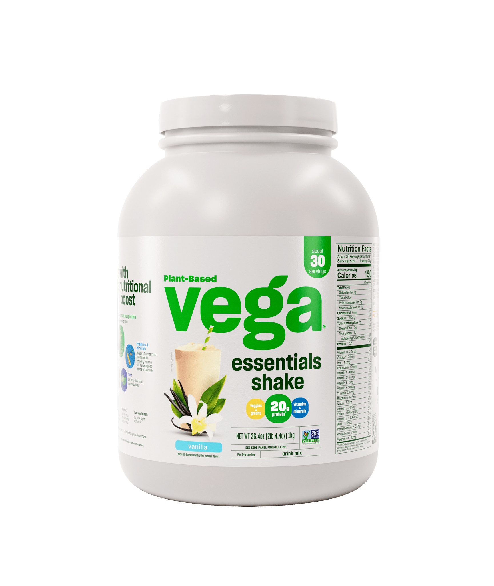 Vega Essentials Vanilla XL tub