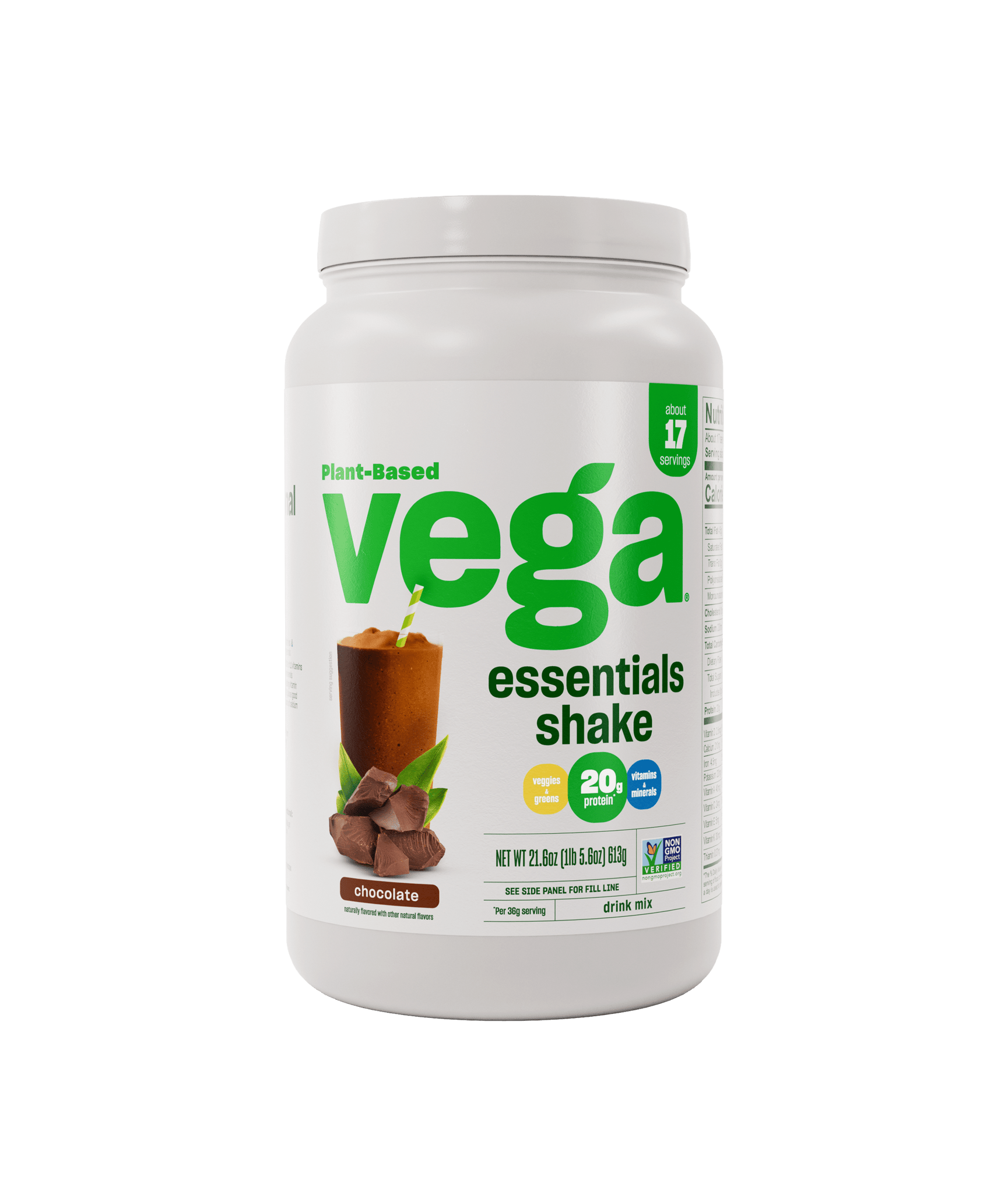 Vega Essential Chocolate Medium Tub