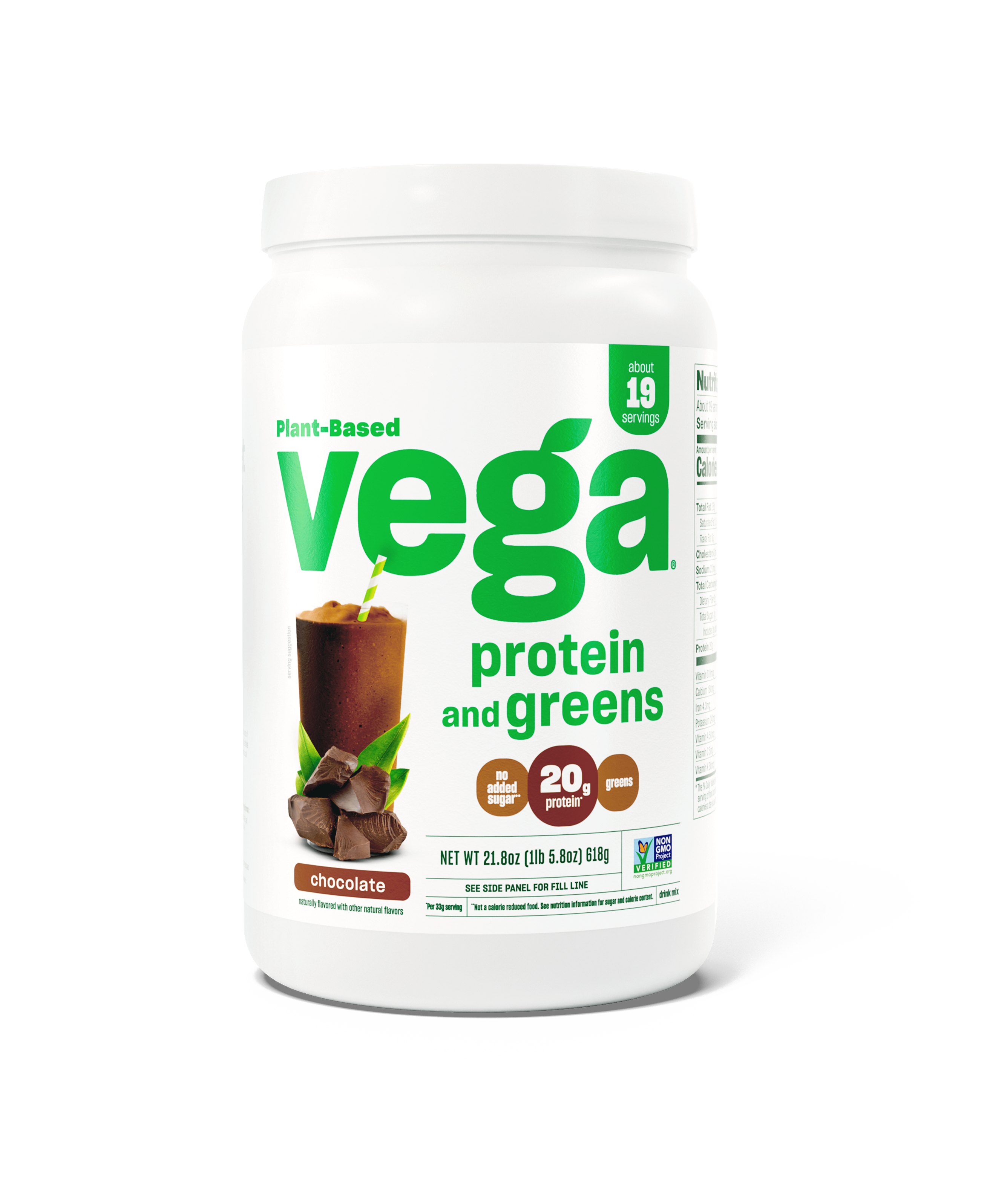 Vega Protein & Greens Chocolate Medium Tub 