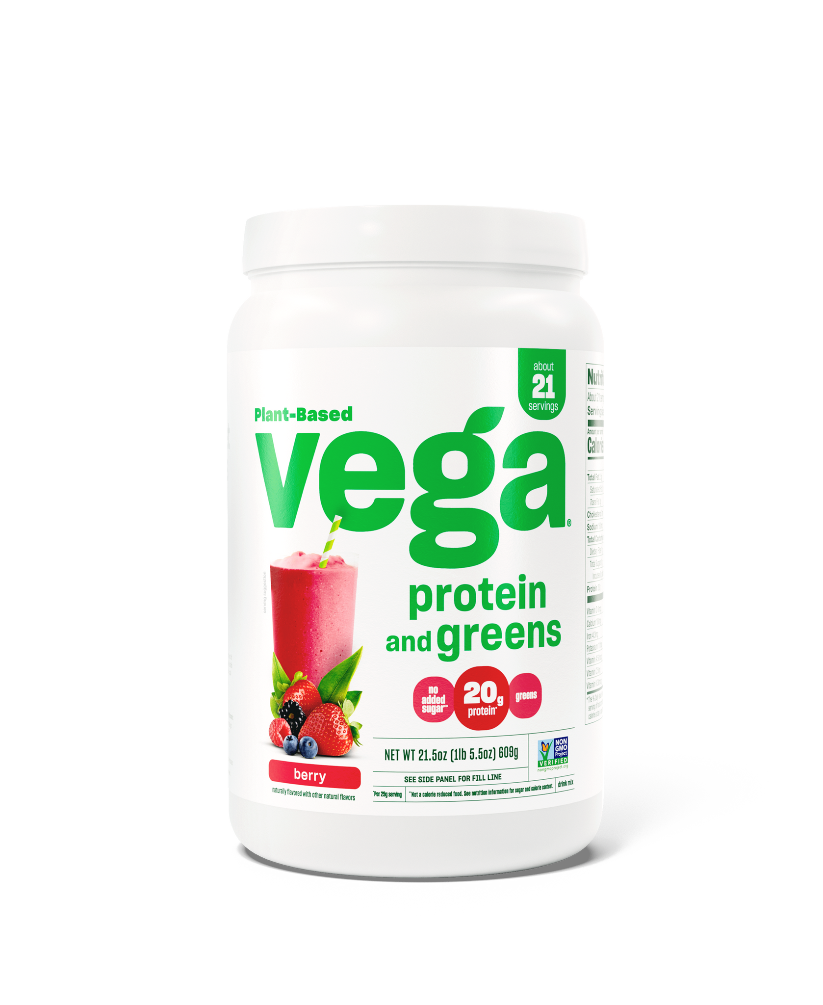Vega Protein & Greens Berry Medium Tub