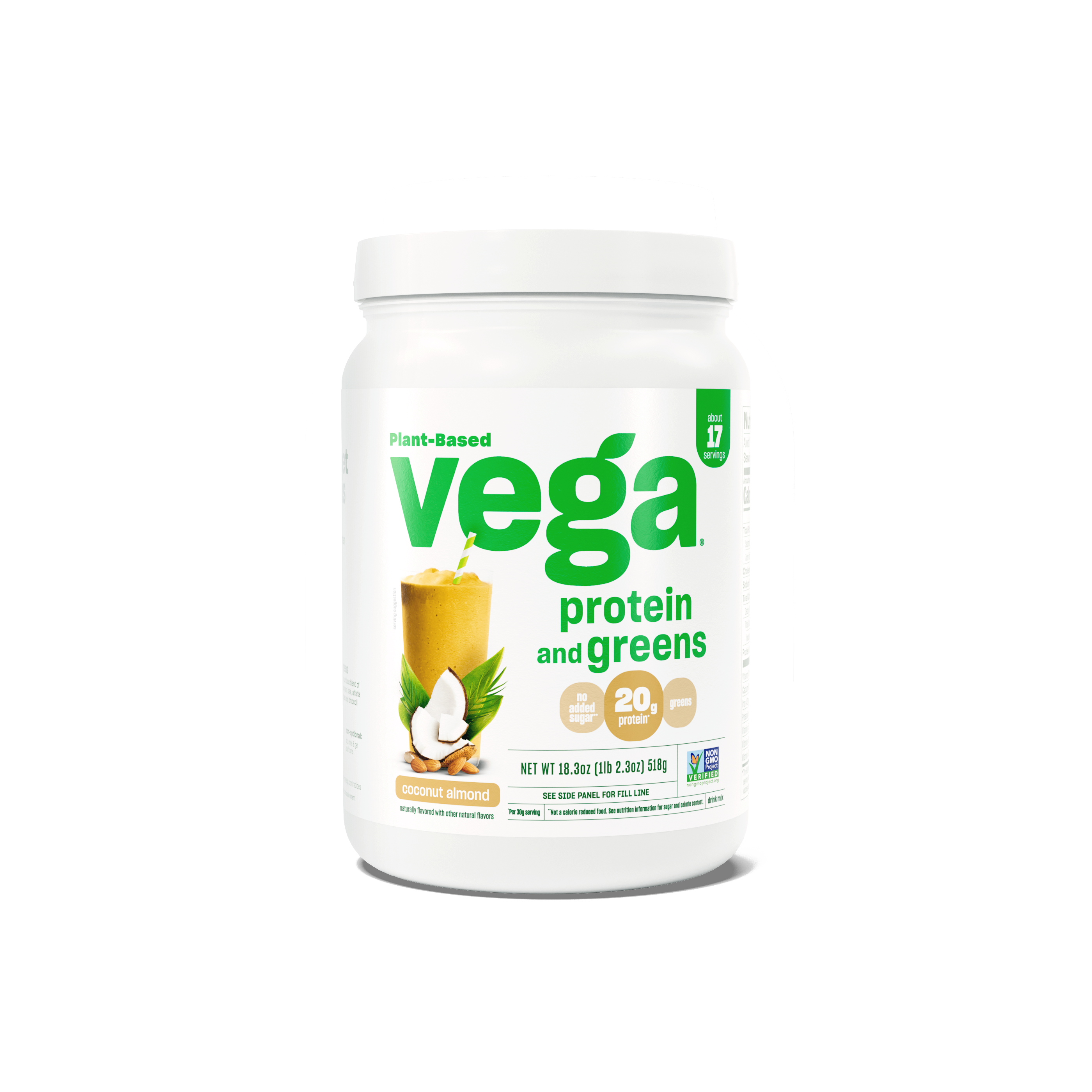 Vega Protein & Greens Small Coconut Almond Tub