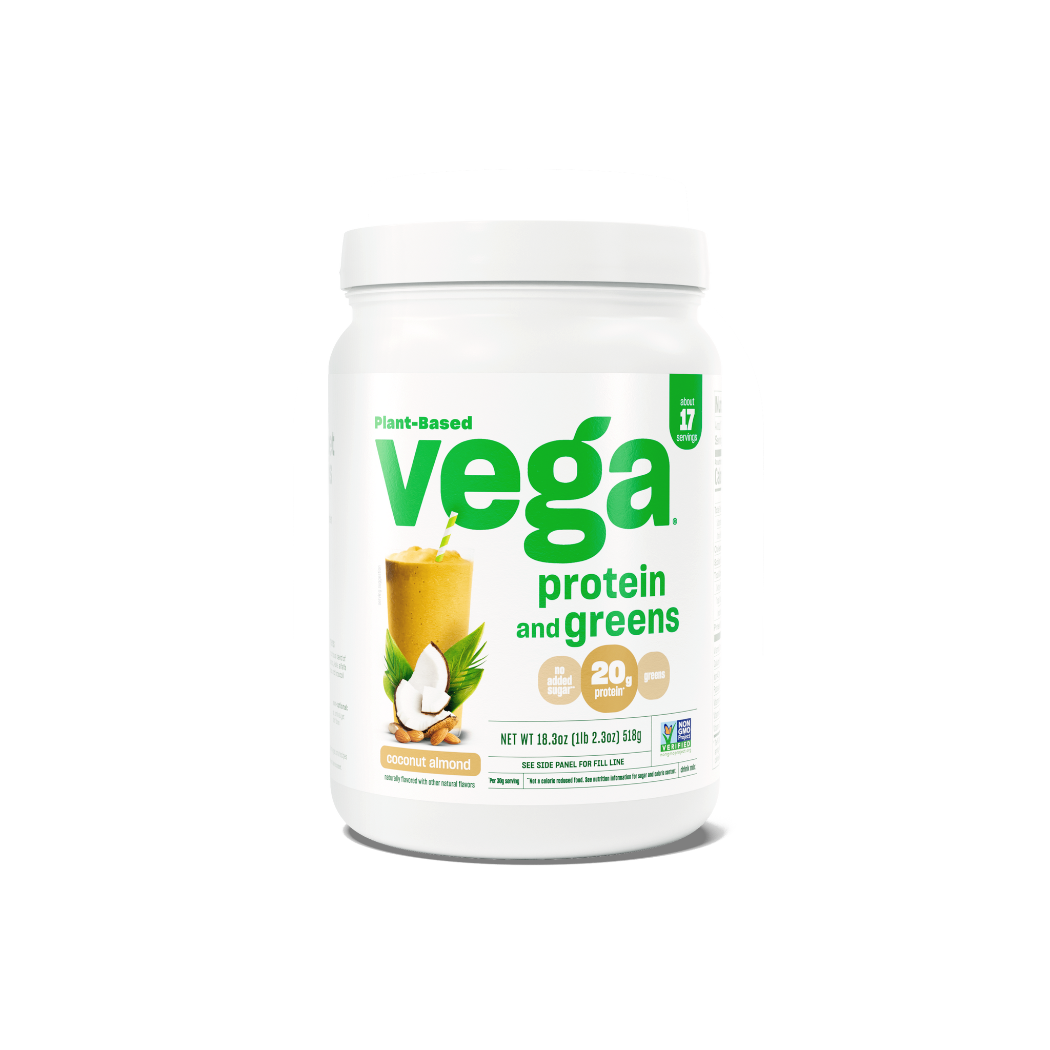 Vega Protein & Greens Small Coconut Almond Tub