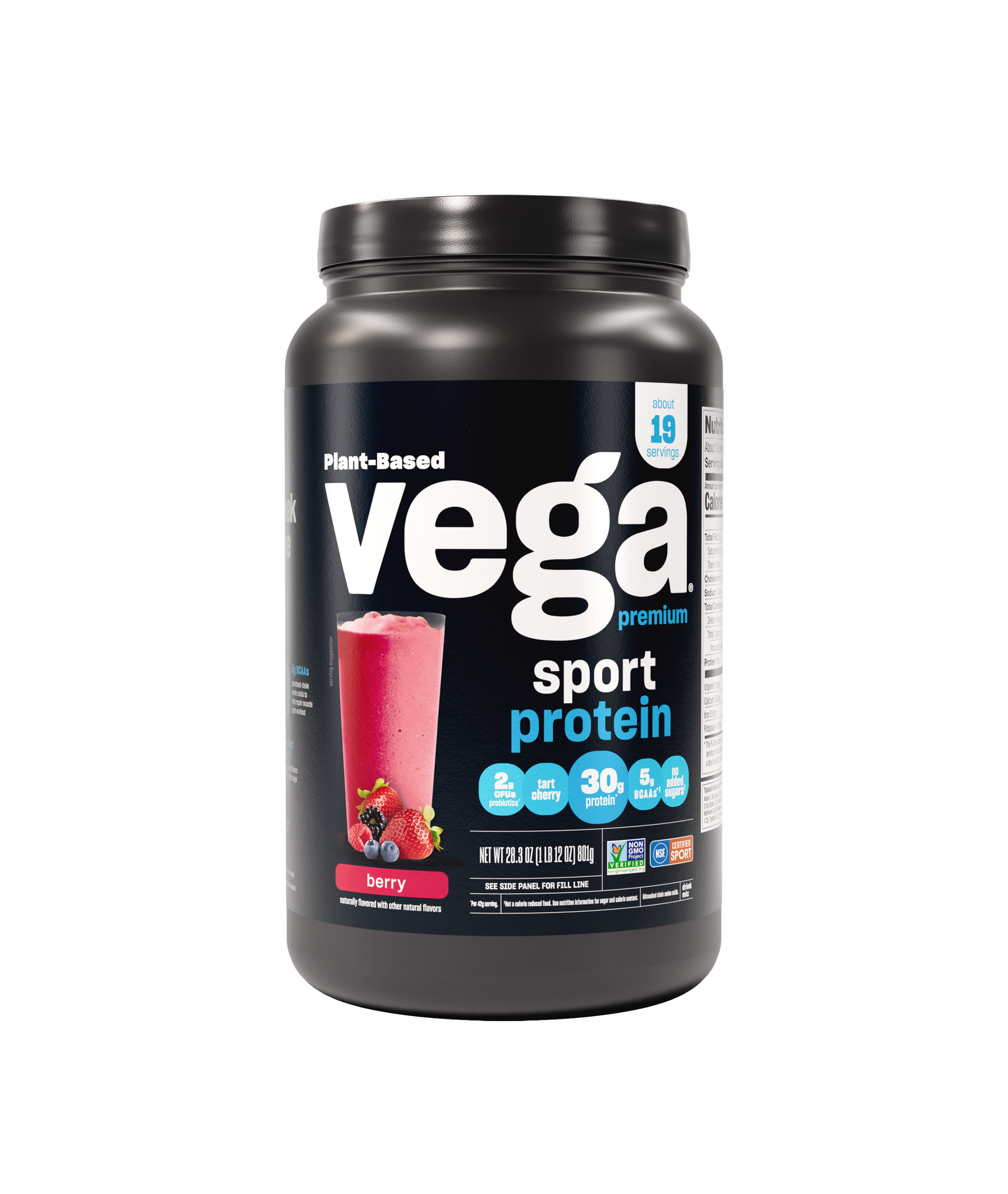Vega premium sport protein powder Berry large tub