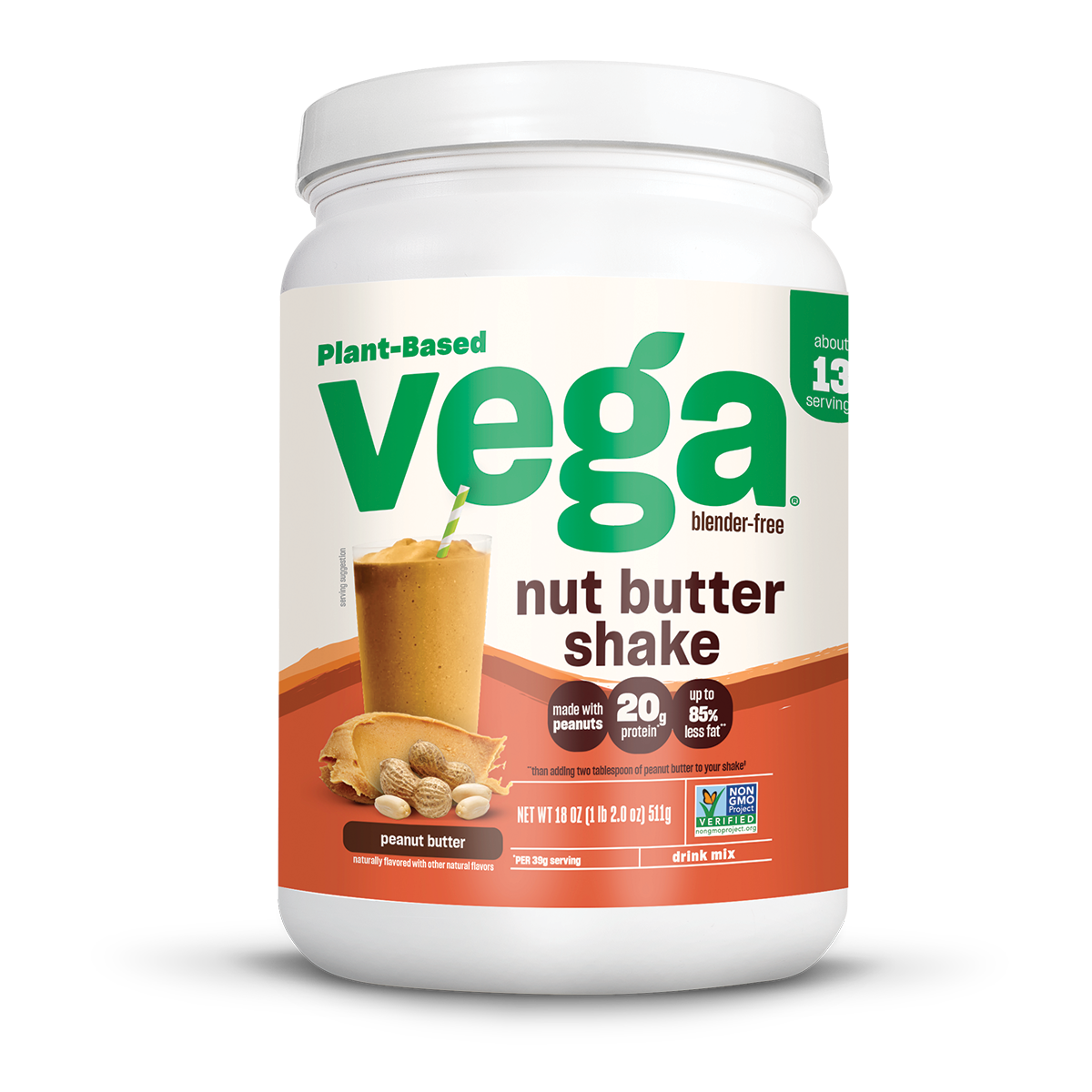 Vega® Nut Butter Shake - Plant-Based Protein Powder