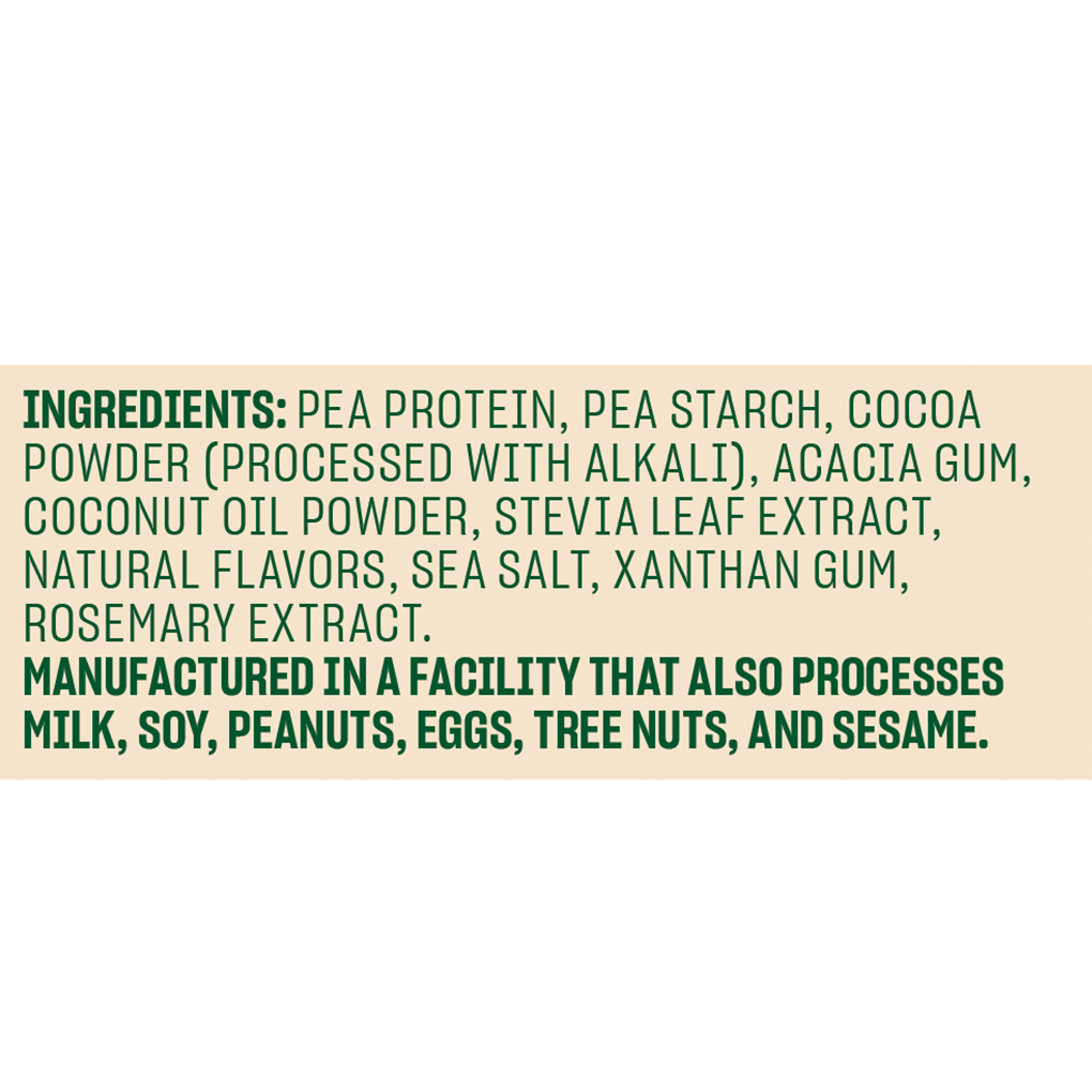 Original Protein Chocolate Ingredients 